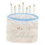 Happy Birthday Servetten Taart 16,5cm 16st, Nieuw, Verzenden