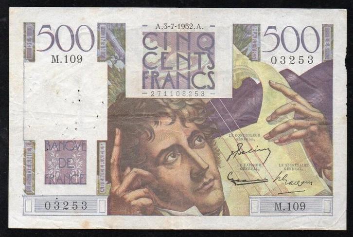 France Frankreich Pick 129 500 Francs Chateaubriand 03/07..., Postzegels en Munten, Bankbiljetten | Europa | Niet-Eurobiljetten