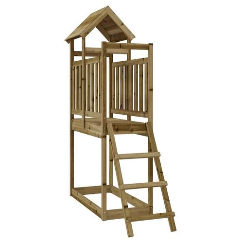 vidaXL Speelhuis 53x110x214 cm geïmpregneerd grenenhout, Kinderen en Baby's, Speelgoed | Buiten | Speeltoestellen, Nieuw, Verzenden