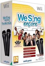 We Sing Encore Two Mic Pack (Wii Games), Consoles de jeu & Jeux vidéo, Jeux | Nintendo Wii, Ophalen of Verzenden