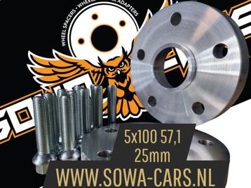 Spacers 25mm vw bora golf 3 4 polo 5x100 57.1 Spoorverbreder beschikbaar voor biedingen