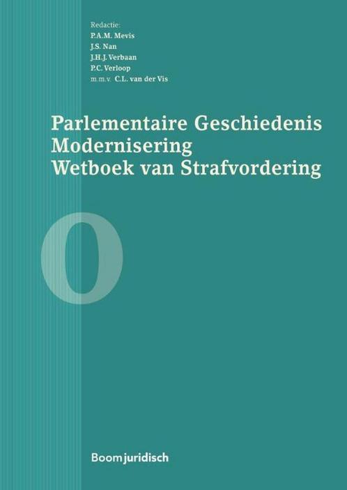 Parlementaire geschiedenis modernisering wetboek van, Boeken, Wetenschap, Zo goed als nieuw, Verzenden