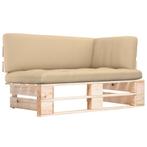 vidaXL Tuinhoekbank pallet geïmpregneerd grenenhout, Tuin en Terras, Verzenden, Nieuw