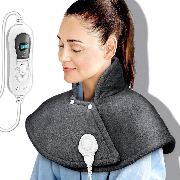 Warmtekussen - Nek en schouder - 3 temperatuurstanden - Antr, Huis en Inrichting, Woonaccessoires | Kussens, Nieuw, Verzenden