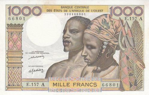 1977 Au West African States P 103al 1000 Francs Nd, Postzegels en Munten, Bankbiljetten | Europa | Niet-Eurobiljetten, België