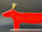 Studio Habrat - Beeldje - Dachshund - fusing, Antiek en Kunst, Antiek | Glaswerk en Kristal