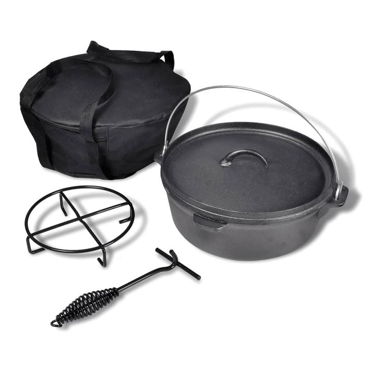 vidaXL Braadpan 5,6 L inclusief accessoires, Huis en Inrichting, Keuken | Potten en Pannen, Nieuw, Verzenden