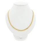 Gouden gourmetschakel ketting, Ophalen of Verzenden, Gebruikt, Overige kleuren, Goud