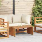 vidaXL Tuin Bijzettafel 90x49.7x36 cm Massief Hout Teak, Tuin en Terras, Verzenden, Nieuw