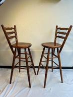 Chaise (2) - Chaises de bar en bois rares de style country