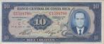 1969 Au Costa Rica P 230a 10 Colones, Timbres & Monnaies, Billets de banque | Europe | Billets non-euro, Verzenden