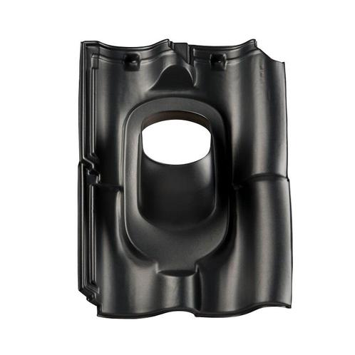 Kunststof dakpan Opnieuw Verbeterde Holle pan 4-pans zwart, Doe-het-zelf en Bouw, Ventilatie en Afzuiging, Nieuw, Verzenden