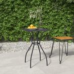 vidaXL Table de jardin anthracite 50x50x72 cm treillis, Verzenden