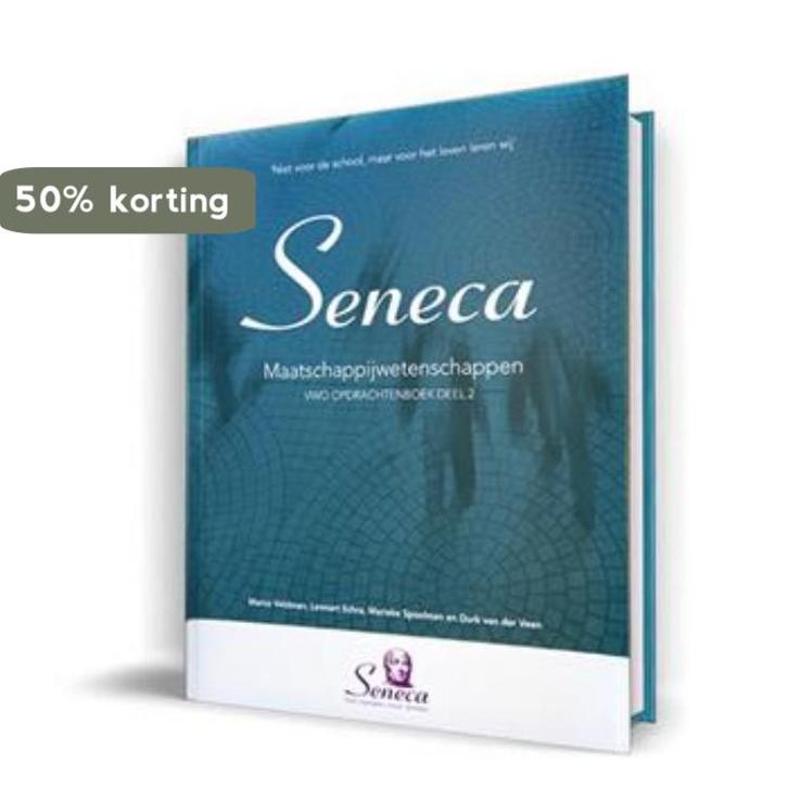 Seneca maatschappijwetenschappen / vwo opdrachtenboek deel 2, Boeken, Schoolboeken, Zo goed als nieuw, Verzenden
