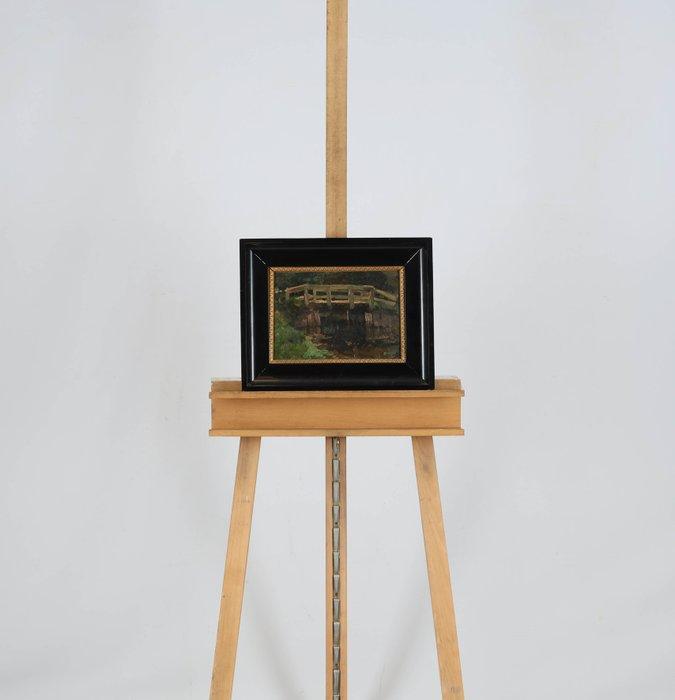 Willem Hendrik van der Nat (1864–1929) - Bruggetje, Antiek en Kunst, Kunst | Schilderijen | Klassiek
