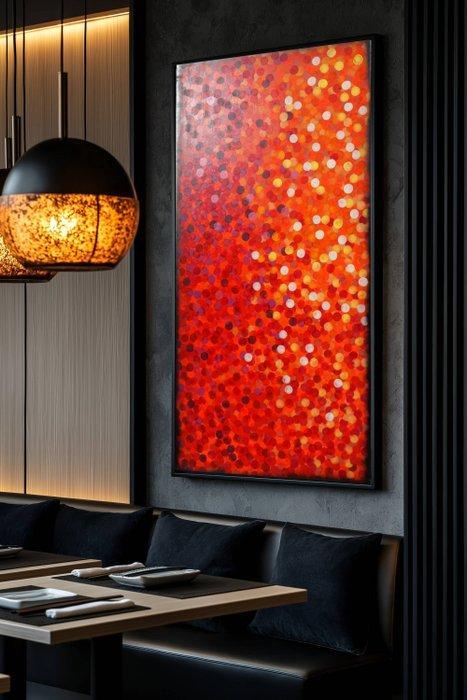 Ksavera - Abstract A1366 - painting on XXL canvas 210cm, Antiek en Kunst, Kunst | Schilderijen | Modern