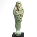 Oud-Egyptisch Faience Turkoois geglazuurde Shabti voor Ta -