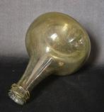 Fles - Glas - Kattenkop, wijnfles 18e