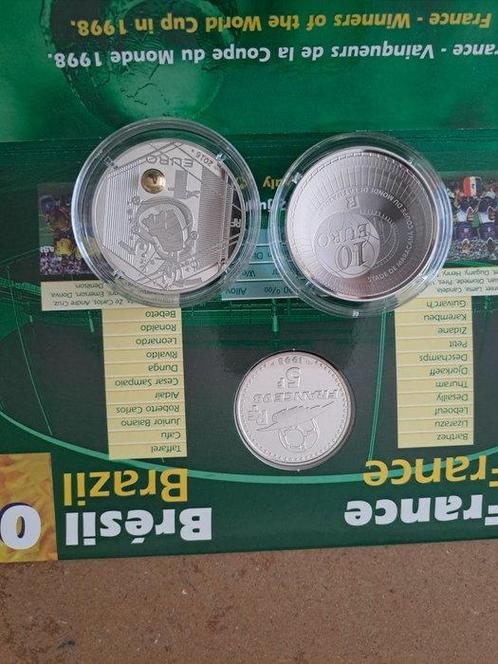 France. 5 Francs / 10 Euro 1998/2016 (3 monnaies) Proof + BU, Postzegels en Munten, Munten | Europa | Euromunten