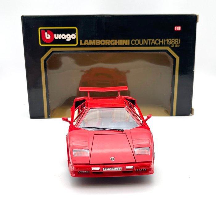 Bburago 1:18 - Modelauto - Lamborghini Countach - 1988, Hobby en Vrije tijd, Modelauto's | 1:5 tot 1:12