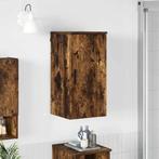 vidaXL Badkamerkast Gerookt eiken 30 x 31.5 x 61 cm Bewerkt, Huis en Inrichting, Verzenden, Nieuw