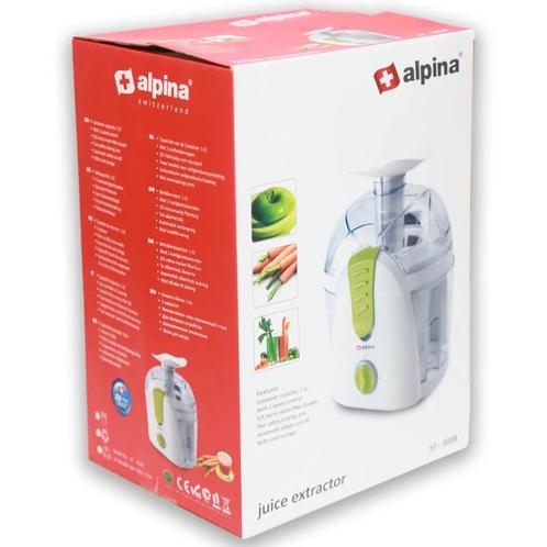 Alpina Sapcentrifuge / Juice Extractor 1.5L, Elektronische apparatuur, Juicers, Elektrisch, Sapcentrifuge, Nieuw, Ophalen of Verzenden