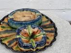 Vlaams Aardewerk - Assiette (3) - Poterie - Plateau avec 2, Antiek en Kunst