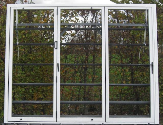 aluminium harmonicadeur , schuifwand , deur 294 x 233, Doe-het-zelf en Bouw, Raamkozijnen en Schuifdeuren, Inclusief glas, Nieuw