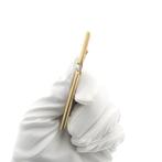 Gouden broche met zirconia (vintage accesoire, vintage), Gebruikt, Overige kleuren, Ophalen of Verzenden, Met edelsteen