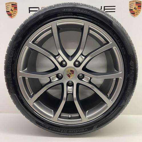 Porsche Cayenne E3 21”Exclusive Design Platinium met banden, Auto-onderdelen, Banden en Velgen, 21 inch, 315 mm, Personenwagen