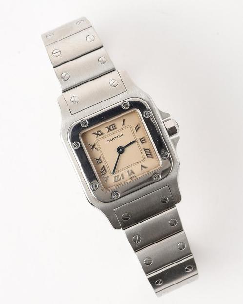 Cartier Santos Galbée 1565 uit 2010, Handtassen en Accessoires, Horloges | Dames, Verzenden