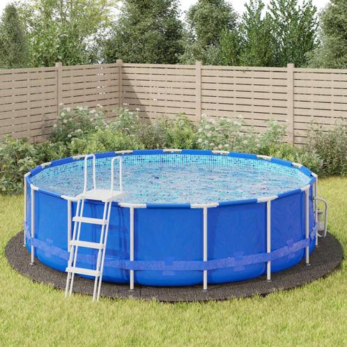 vidaXL Zwembadgrondzeil Ø550 cm polyester geotextiel, Tuin en Terras, Zwembaden, Nieuw, Verzenden