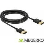 DeLOCK 85117 0.25m HDMI HDMI Zwart HDMI kabel, Computers en Software, Verzenden, Nieuw