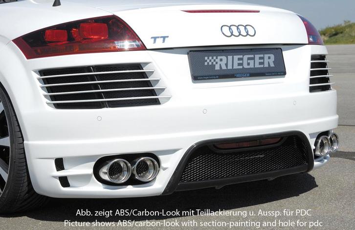 Rieger achterbumper | TT (8J): 09.06- - Coupé, Roadster | st, Auto-onderdelen, Carrosserie, Nieuw, Audi, Verzenden