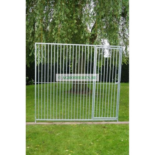 Spijlpaneel 164 h - 3 m - spijl 5 cm - met toegangsdeur in, Dieren en Toebehoren, Hondenhokken, Nieuw