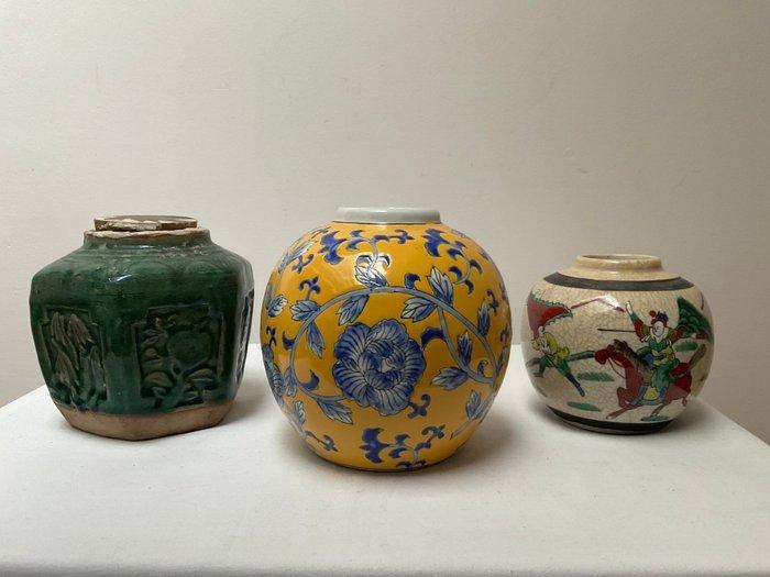 Gemberpot (3) - Gemberpotten - Porselein, Aardewerk, Antiek en Kunst, Antiek | Overige Antiek