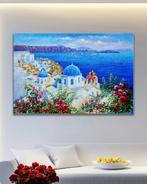 CleliaArt - Santorini Seascape, Antiek en Kunst, Kunst | Schilderijen | Modern