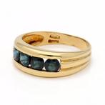 Bague - 18 carats Or jaune - Saphir
