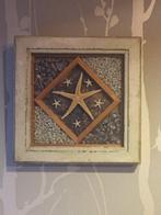 cadre mural décoratif insolite coquillage et étoile de mer
