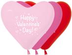 Ballonnen Hart Happy Valentine Mix 30cm 50st, Hobby en Vrije tijd, Verzenden, Nieuw