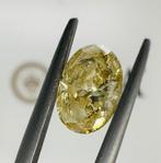 1 pcs Diamant - 1.27 ct - Briljant, Ovaal - fancy yellow -