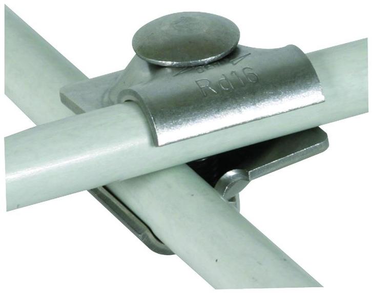 Dehn MV Clamp StSt Rd 16/16mm With Truss Head Screw - 393069, Doe-het-zelf en Bouw, Elektriciteit en Kabels, Verzenden