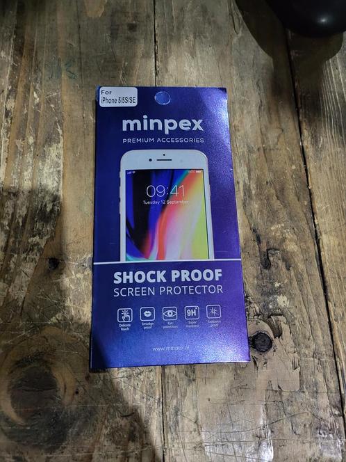 Minpex Screen Protector For Iphone 5 5s En 5se, Telecommunicatie, Mobiele telefoons | Toebehoren en Onderdelen, Ophalen of Verzenden