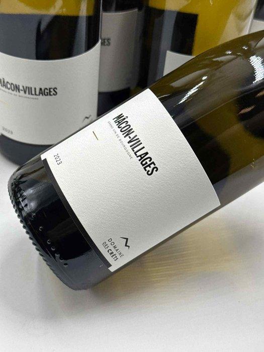 2023 Domaine des Crêts - Mâcon-Villages - 6 Flessen (0.75, Verzamelen, Wijnen