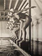 Michael Joseph - Pool ladies, poised to dive – framed in a