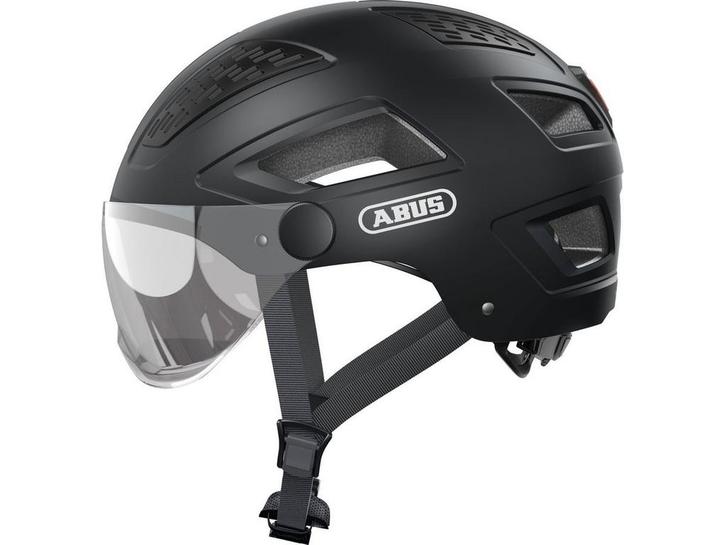 ABUS Hyban 2.0 ACE - Fietshelm - Vizier en topgrids - Zwart, Fietsen en Brommers, Fietsaccessoires | Fietshelmen, Zo goed als nieuw