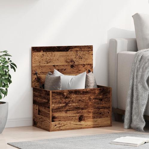 vidaXL Opbergdoos van Oud Hout 60x35x35 cm Gelaagd Hout, Huis en Inrichting, Kasten | Overige, Nieuw, Verzenden
