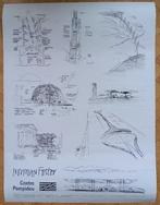 Norman Foster - Affiche originale - Centre Pompidou - Paris, Antiek en Kunst