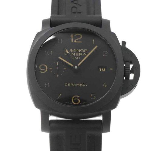Panerai - Luminor 1950 3 Days GMT Ceramica - PAM00441 -, Handtassen en Accessoires, Horloges | Heren
