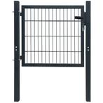Dubbelstaafmat Poort 106x130 Antraciet | Retour Deal | 40%, Met poort, Verzenden, Nieuw, Dubbelstaafmat hekwerk